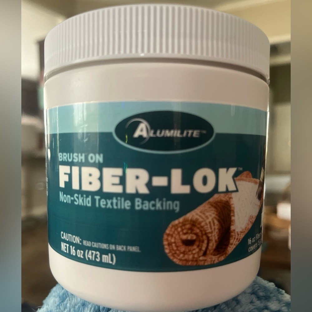 Alumilite Fiber-Lok Non-Skid Rug Textiles Backing 16oz Brush On Washable Dryable